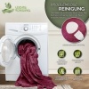 Afbeelding van Sinnlein® pluche warmtedeken 160 x 120 cm Bordeaux | elektrische deken met timer en 9 standen