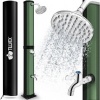 Afbeelding van Tillvex zonnedouche 60 liter met beschermhoes | Tuindouche voor warm water zonder stroom
