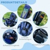 Afbeelding van HOMCOM Kinderdriewieler Polyester, Metaal 102L x 49B x 102H cm Blauw