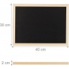 Afbeelding van Afwasbaar krijtbord met houten lijst - hangend - 30 x 40 cm - zwart