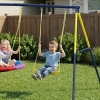 Afbeelding van Aiyaplay Kinderschommel van staal, Oxford-stof - 265L x 160B x 178H cm - Meerkleurig