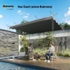 Afbeelding van Outsunny Vervangend waterdicht dak voor pergola 3 x 3 m, donkergrijs, met regenafvoergaten