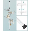 Afbeelding van Songmics Doucheplanchet - Hoogte 80-323 cm - 4 Niveaus - Wolkwit - Slim Georganiseerd