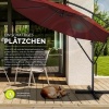 Afbeelding van Tillvex Parasol Ø 350 cm met zwengel, hoes en windbescherming - Waterdicht en UV-beschermend