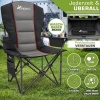 Afbeelding van TRESKO® Opvouwbare Campingstoel tot 150 kg | Klapstoel met Armleuningen & Bekerhouder