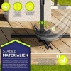 Afbeelding van Tillvex® Premium aluminium parasol 330 cm met hoes en windbescherming | 360° draaibaar en kantelbaar