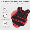 Afbeelding van HOMCOM Gewichtsw vest Oxford, metaal en zand, 60B x 50H cm, zwart en rood