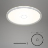Afbeelding van LED-plafondlamp met backlight wit-zilver 22W Ø42cm Briloner Leuchten