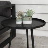 Afbeelding van Outsunny Bijzettafel 40cm x 40cm x 50cm - Zwart
