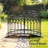 Afbeelding van Outsunny Tuinbrug van Metaal - 135,5L x 74B x 91H cm - Zwart