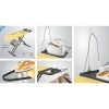 Afbeelding van Metaltex Avior Strijkplank - Extra brede strijktafel 125 x 45 cm - Matzwart en Zen Grey