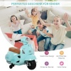 Afbeelding van HOMCOM VESPA elektrische motorfiets voor kinderen 18-36 maanden, groen, 3 km/h, met LED en geluid