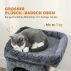 Afbeelding van PawHut Kattenboom Donkergrijs 45x40x66 cm van Spaanplaat en Polyester
