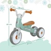 Afbeelding van AIYAPLAY Loopfiets voor kinderen 1-3 jaar, 3-wielige balansfiets met stuurkussen