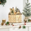 Afbeelding van HOMCOM Kerst Adventskalender Multiplex 25B x 20D x 29H cm Natuurhout