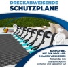 Afbeelding van KESSER® Zwarte ronde solarfolie voor zwembad - 120 µm, op maat knipbaar - Ø 488 cm