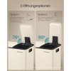 Afbeelding van SONGMICS Keukenafvalbak, 2x30L, 2 compartimenten, softclose deksel, incl. 15 vuilniszakken, crèmekle