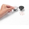 Afbeelding van Brabantia ReNew Handdoekhaakjes - 2 stuks - Zonder boren - Donkergrijs