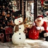 Afbeelding van Outsunny Verlichte Kerstdecoratie van Polyester en Staal, 78x20x108 cm, Meerkleurig