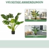 Afbeelding van HOMCOM Kunstplant met PE-mos en cementen voet 830-431