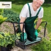 Afbeelding van Buitenzonnige 2-in-1 Tuinstoel met Kniebeschermer - Opvouwbaar - Groen