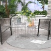 Afbeelding van Outsunny tuintafel - set van 2 tafel - Ø38 x 52,5H cm - metaal - goud
