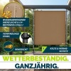 Afbeelding van tillvex® Klemluifel, verticale zonwering 120 x 310 cm, taupe, met handslinger, zonder boren