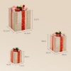 Afbeelding van Outsunny Verlichte Kerstdecoratie 25,5x25,5x35 cm Polyester Oranje