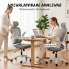 Afbeelding van HOMCOM Bureaustoel - Polyester, Kunststof - 64L x 63B x 115-125H cm - Grijs