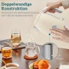Afbeelding van HOMCOM Waterkoker en Broodrooster Set Crèmewit, Kunststof en Roestvrij Staal