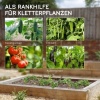 Afbeelding van Outsunny Tuinhek van staal en PE, kunststof verbindstukken - 180L x 100B x 180H cm - Groen