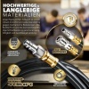 Afbeelding van TRESKO® 15 m Automatische Oprolbare Persluchtslanghaspel met Wandhouder Grijs