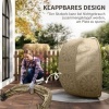 Afbeelding van Outsunny - Hangstoel met zakken - Polyester - Bruin