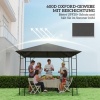Afbeelding van Outsunny Vervangingsdak Oxford stof 298x298 cm Grijs