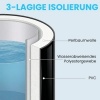 Afbeelding van Outsunny IJsbadkuip - Polyester - Ø78 x 71H cm - Zwart
