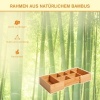 Afbeelding van HOMCOM Uittrekbare Bamboe Opbergbox voor Laden, 24,6 x 17,6 x 7 cm