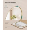 Afbeelding van SONGMICS Volledige lengte spiegel, 150 x 40 cm, boogvormig met standaard, lichtgouden frame