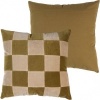 Afbeelding van WOOOD Vola Kussens - Katoen - Groen/Oranje - 50x50x10 - Set van 2