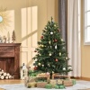 Afbeelding van HOMCOM Kerstboom PVC, PE, Metaal Ø75 x 150H cm Groen