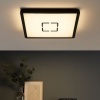 Afbeelding van Briloner Leuchten FREE - LED plafondlamp met achtergrondverlichting - 18 W - vierkant - wit-zwart