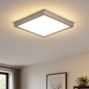 Afbeelding van Briloner Leuchten - LED-plafondlamp met achtergrondverlichting, 22W, 3000 lumen, wit-aluminium