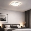 Afbeelding van BRILONER FREE - Plafondlamp met achtergrondverlichting - LED - 18 W - 2400 Lumen - vierkant - wit zi