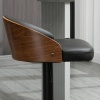 Afbeelding van HOMCOM Verstelbare Barhocker 835-588