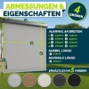 Afbeelding van tillvex® Verticale zonwering 200 x 250 cm voor binnen en buiten met afdekking