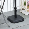 Afbeelding van Outsunny Parasolstandaard met Middenstang - Beton 36x36x31 cm - Zwart