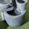 Afbeelding van Outsunny Tuinfontein 31cm x 27cm x 57cm - Donkergrijs