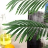 Afbeelding van Outsunny Decoratieve Kunststofpalm met 20 Bladeren, Kunstplant met Pot voor Binnen en Buiten 140cm h