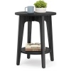 Afbeelding van VASAGLE LET283T22V1 - Ronde bijzettafel - moderne stijl - met onderplank
