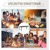 Afbeelding van Outsunny eettafel - tuintafel - aluminium, polyhout - 190x84,5x72 cm - zwart