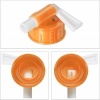 Afbeelding van Opvouwbare jerrycan set van 4 - 10 liter - met kraan - BPA-vrij - transparant/oranje